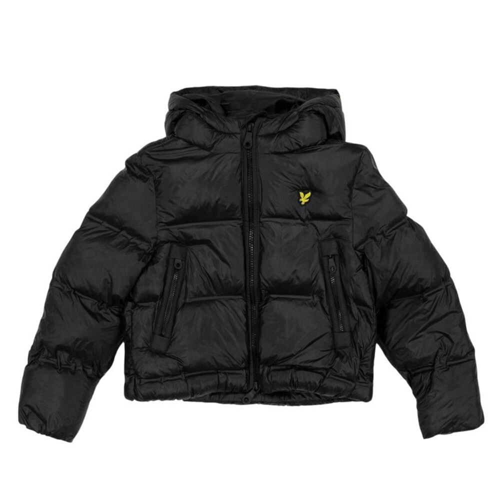 Lyle & Scott Childrens/Kids Plain Puffer Jacket / Jet Black